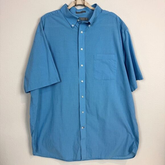 Daniel Cremieux Blue Short Sleeve Shirt 2XL - Picture 1 of 6
